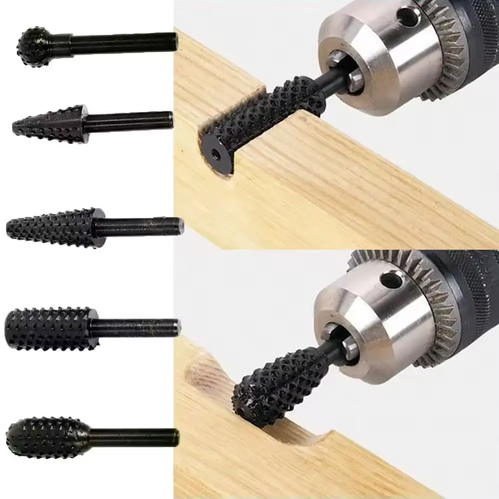 5-Piece Wood Carving Drill Bit Set