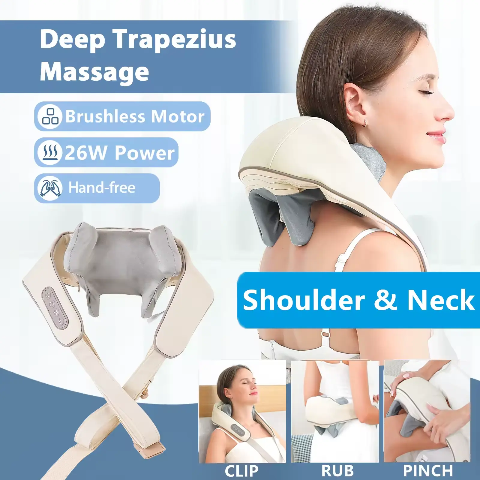 Foreverlily 26W Wireless Shoulder Massager