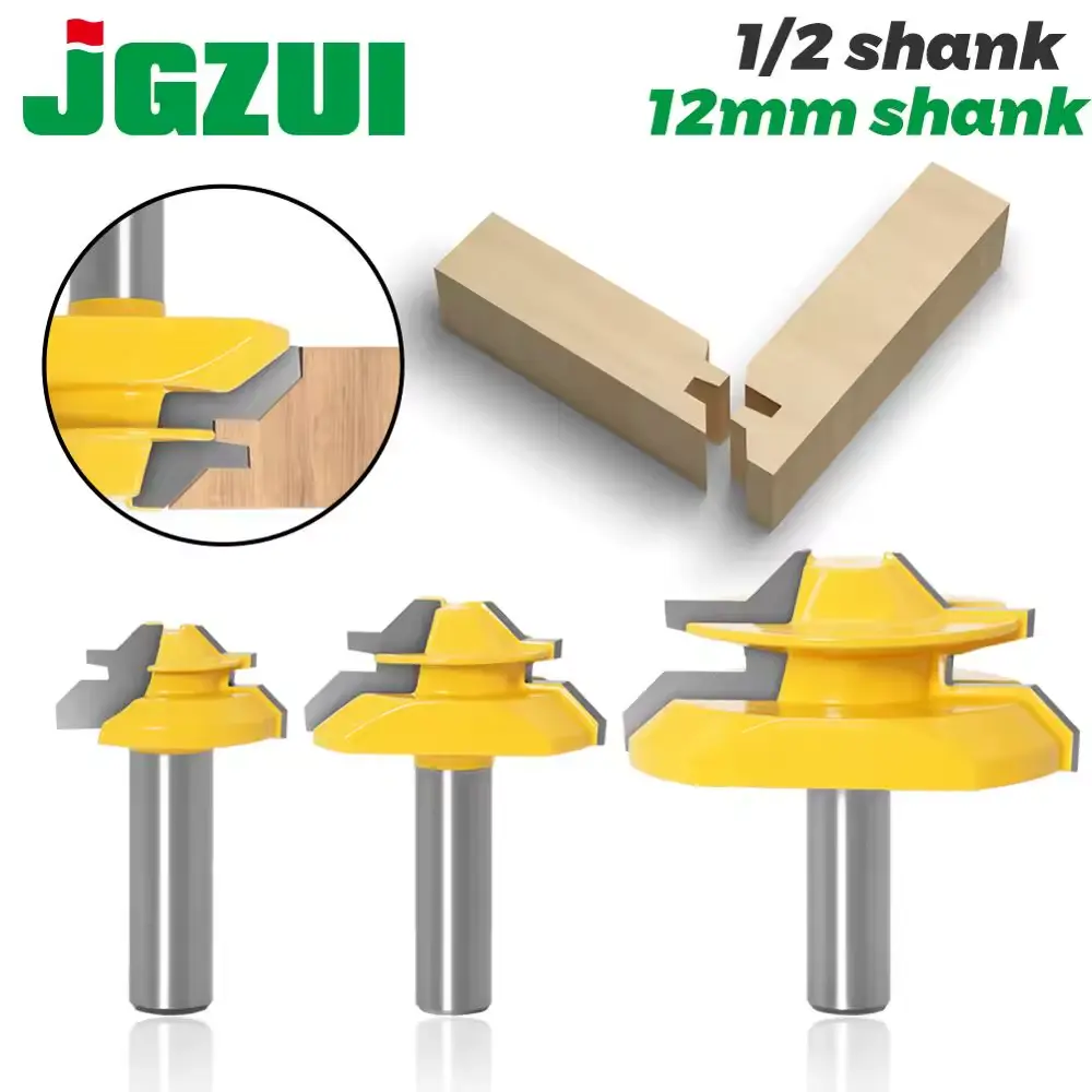 45-Degree Miter Glue Joint Tenon Router Bit