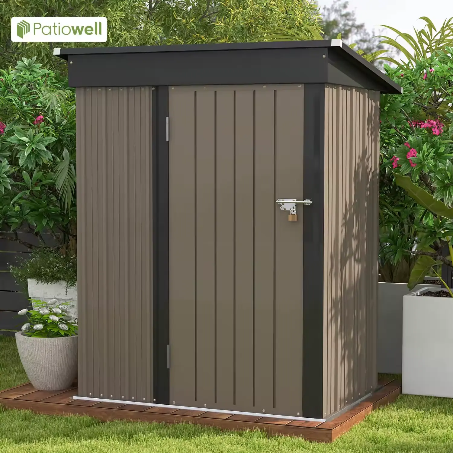 Patiowell 5x3 FT Outdoor Storage Shed
