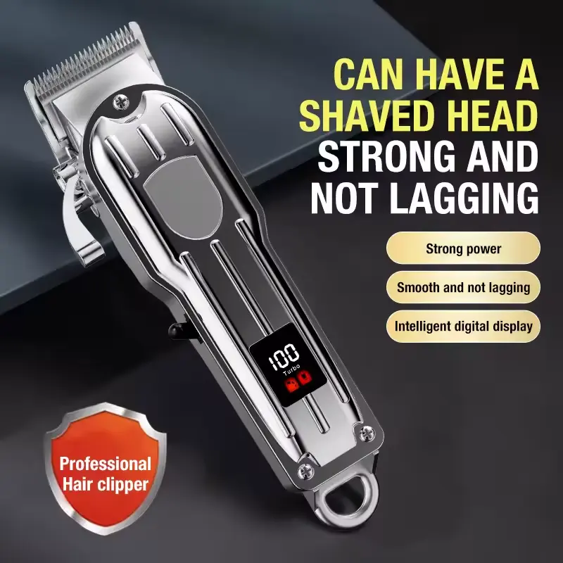 All metal blade men's hair clippers