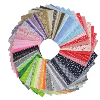 7PCS 25 x 25cm/50 x 50cm Squares Cotton Craft Fabric Cloths