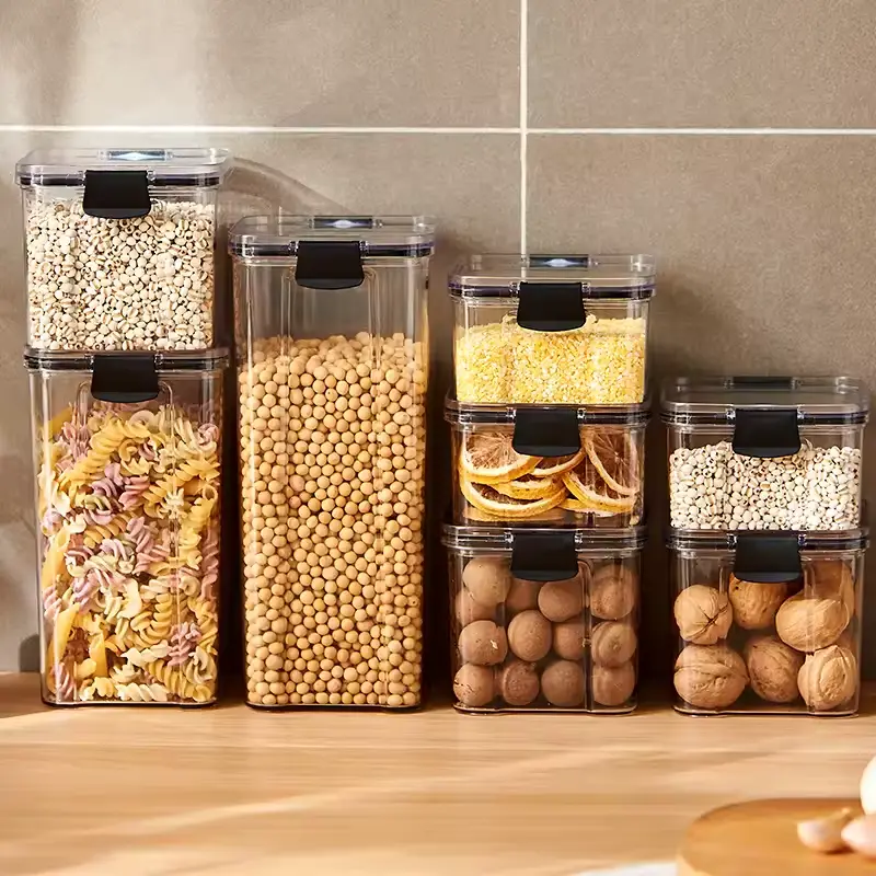 Sealed Jars Kitchen Grain Storage Organizer Large Tank Plast