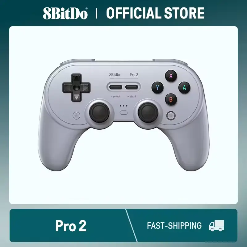 8BitDo New Pro 2 Bluetooth Gamepad with Hall Effect Joystick