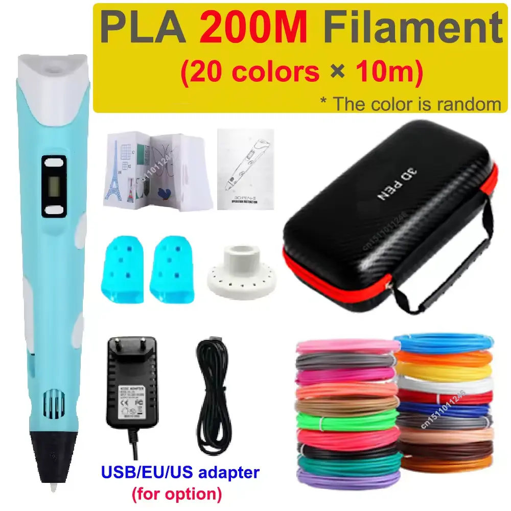 3D Pen 3d Printing Pen Children DIY Drawing Pens PLA Filamen