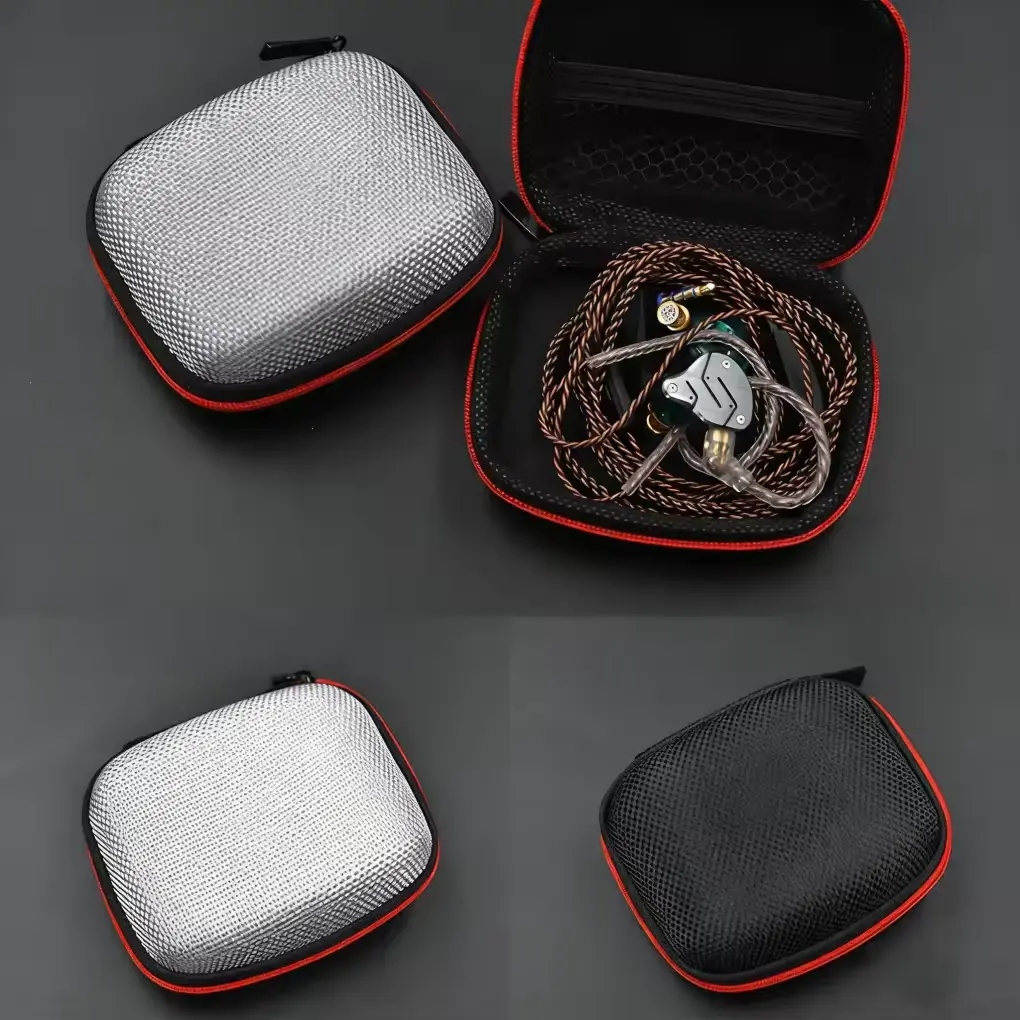 Portable EVA Zipper Earphone Storage Case