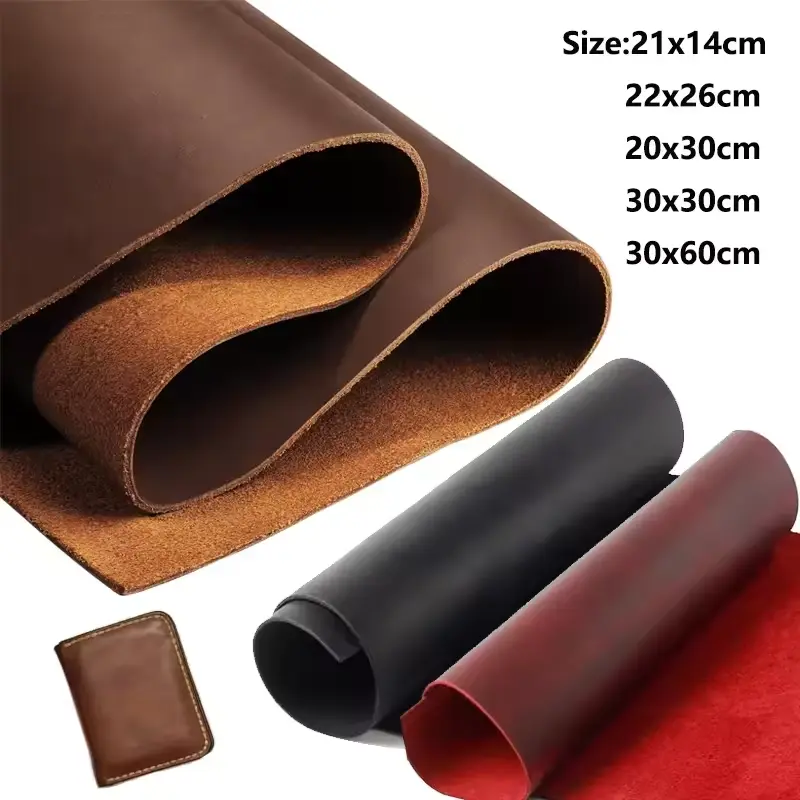 Leather Crazy Horse Oil Tanned Cowhide 2mm Thick Craft DIY C
