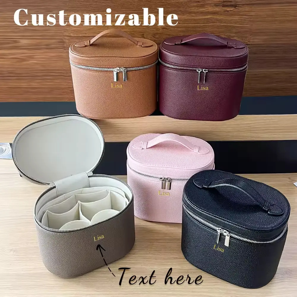 Large Capacity Customizable PU Leather Cosmetic Box