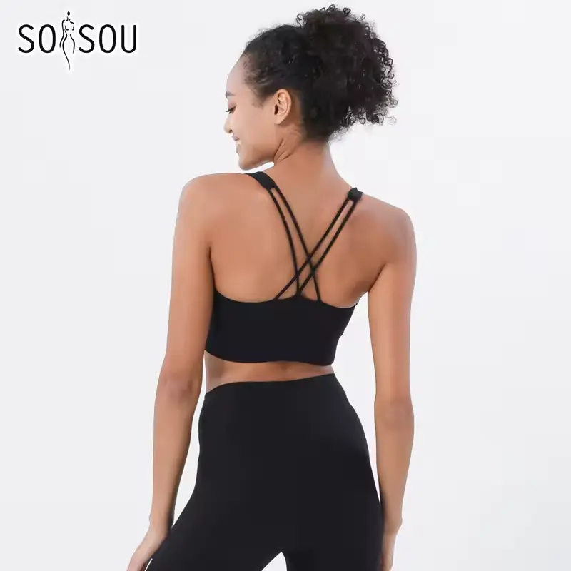 SOISOU Yoga Women's Tracksuit Sports Fitness Elastic Sportwe
