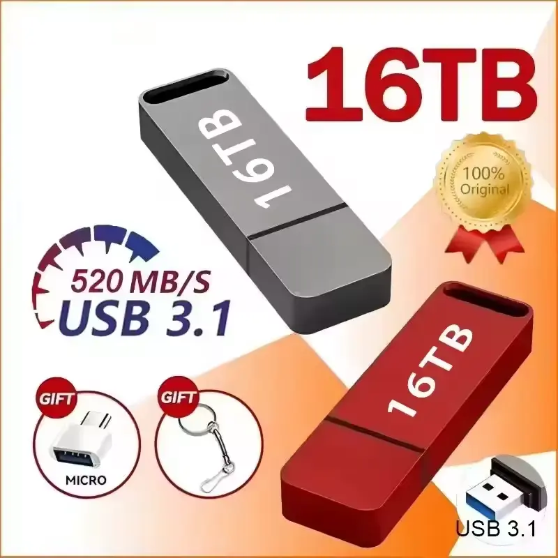 High-Capacity Metal Type-C USB 3.2 Flash Drive