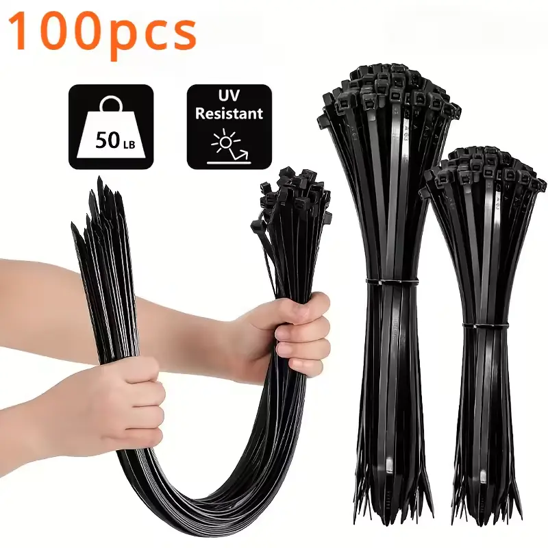 UV Resistant Self-Locking Black Cable Ties