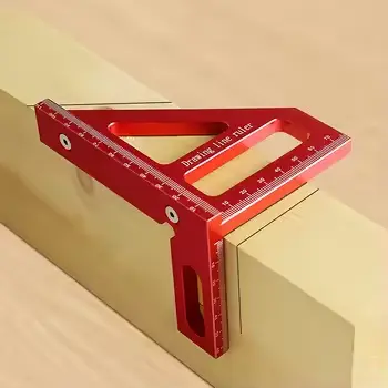 Aluminum Alloy Triangle Ruler Protractor