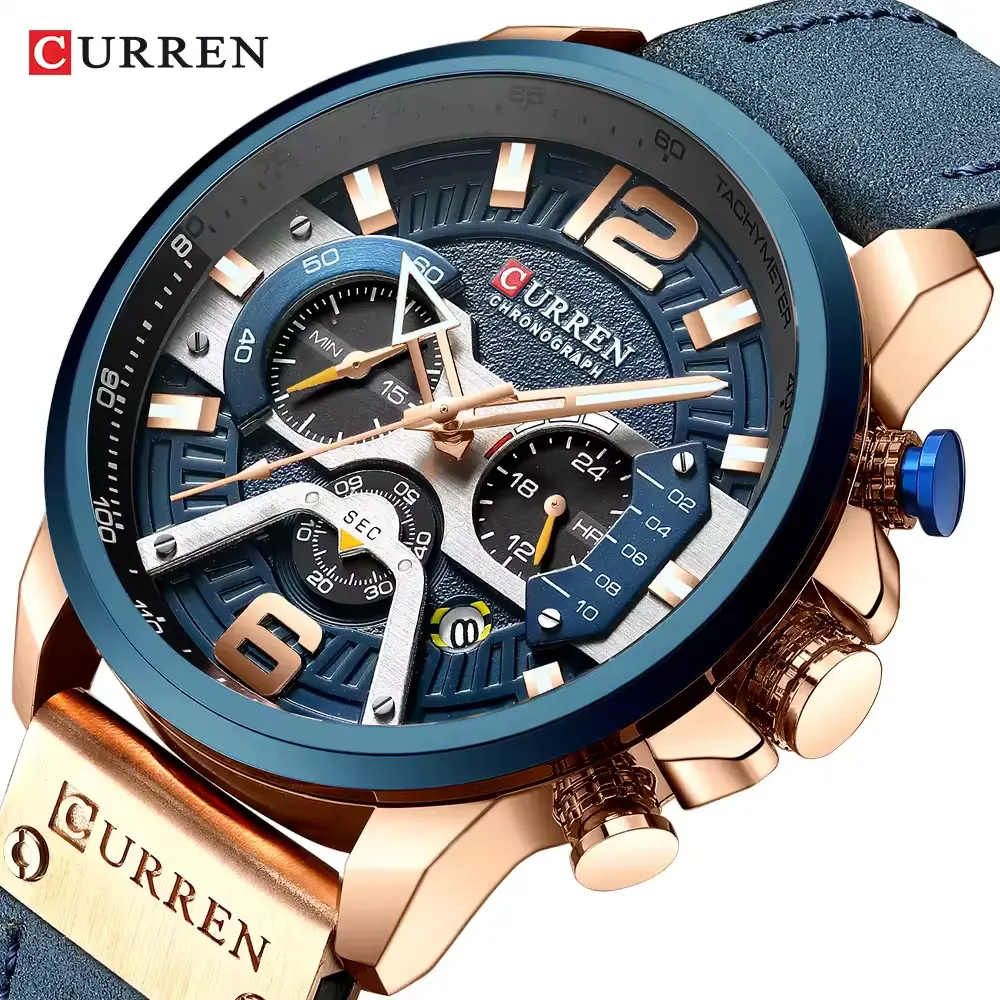 CURREN Casual Sport Watches for Men Top Brand Luxury Militar