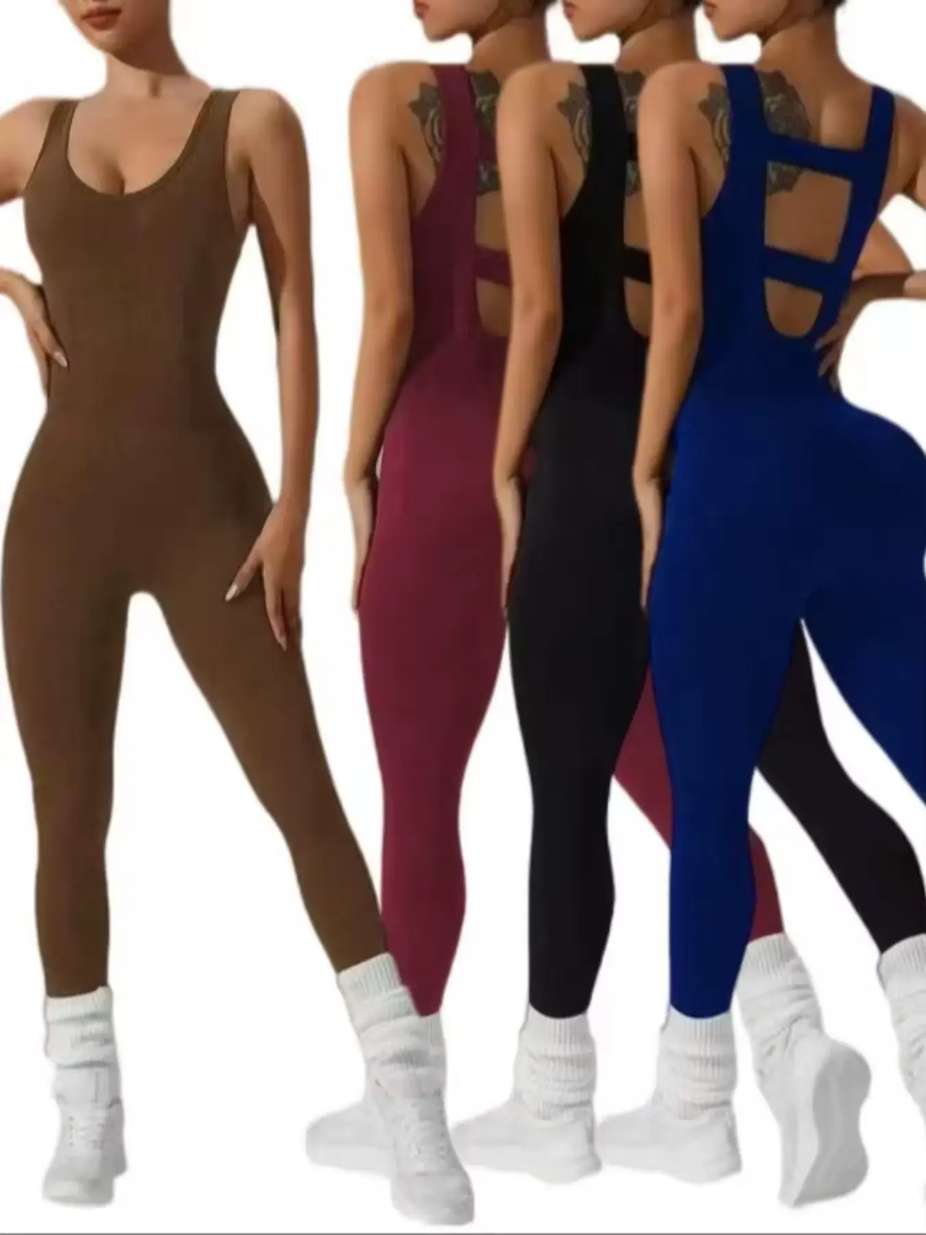 4 colors available Women's vest trousers jumpsuits - sexy ho