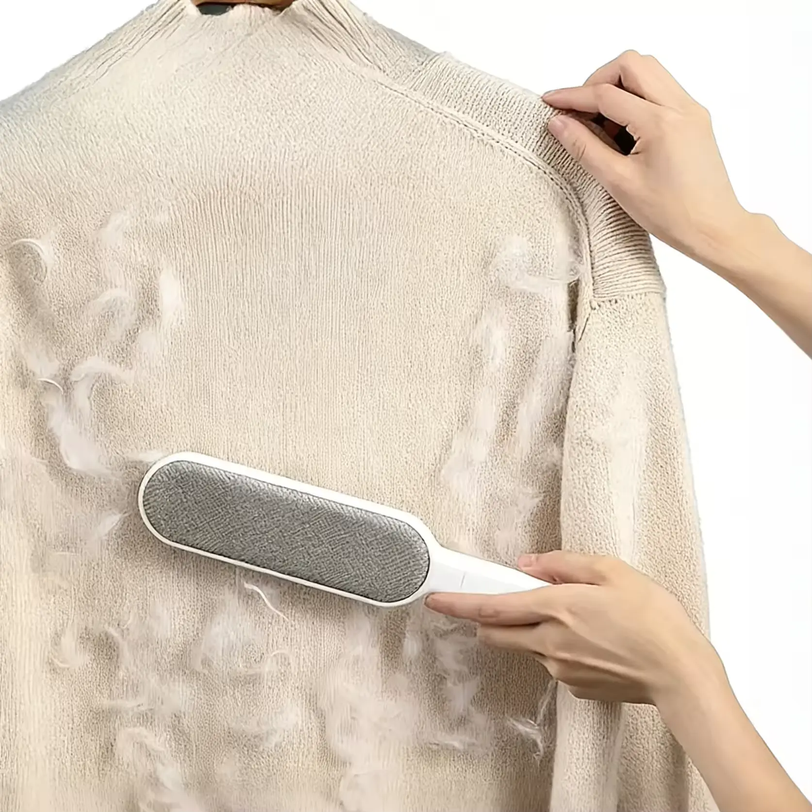 Reusable Washable Lint Brush - Double-Sided Static Pet Hair