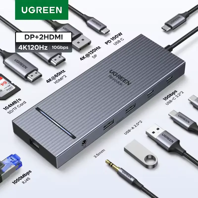 UGREEN 10Gbps USB 3.2 Gen2 Type-C Hub
