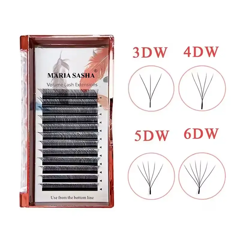 Automatic Flowering W-Shape Eyelash Fans