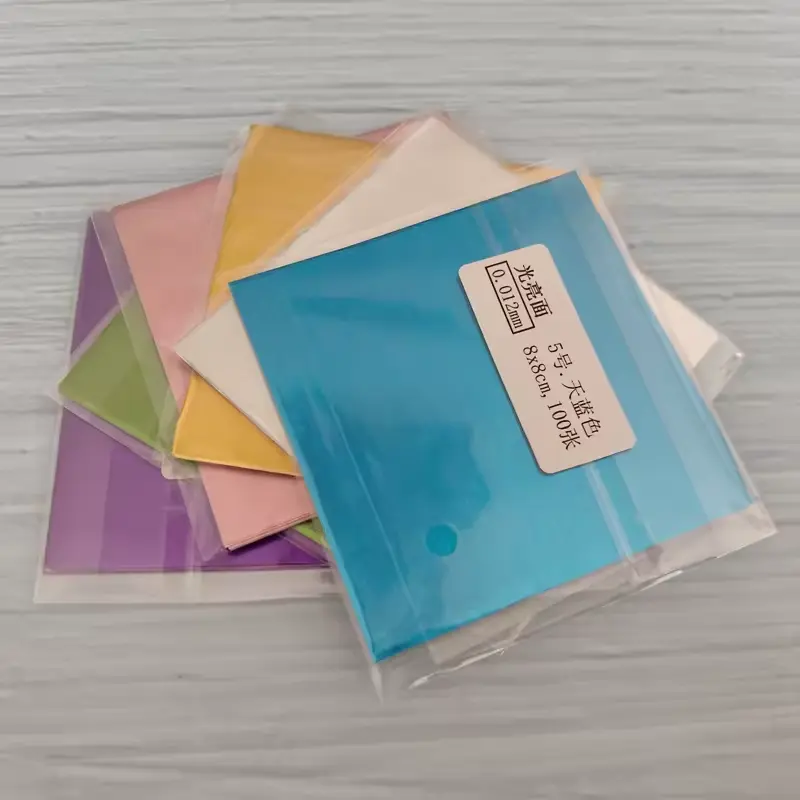 100Pcs 8x8CM  Chocolate Candy Aluminum Foil Packaging Paper