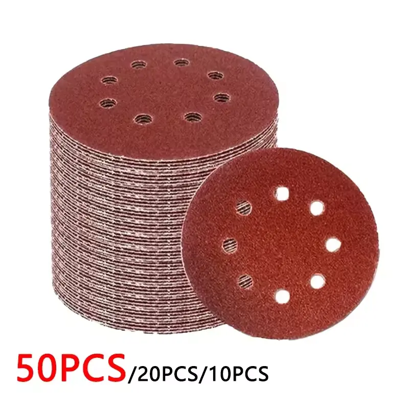125mm 8-Hole Sanding Discs Sandpaper Pack