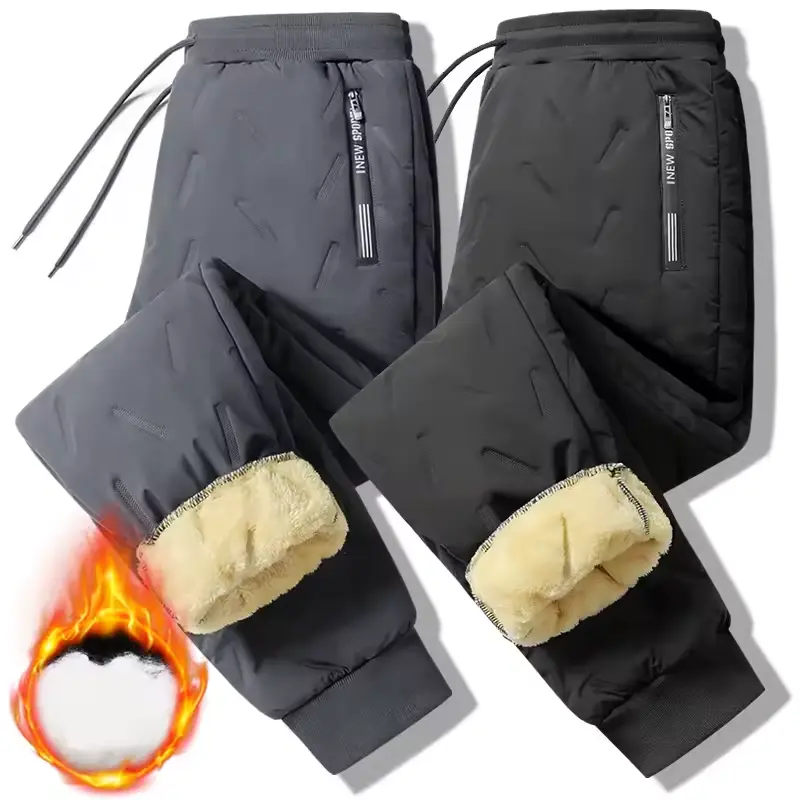 Women Thickened Warm Winter Plush Pants