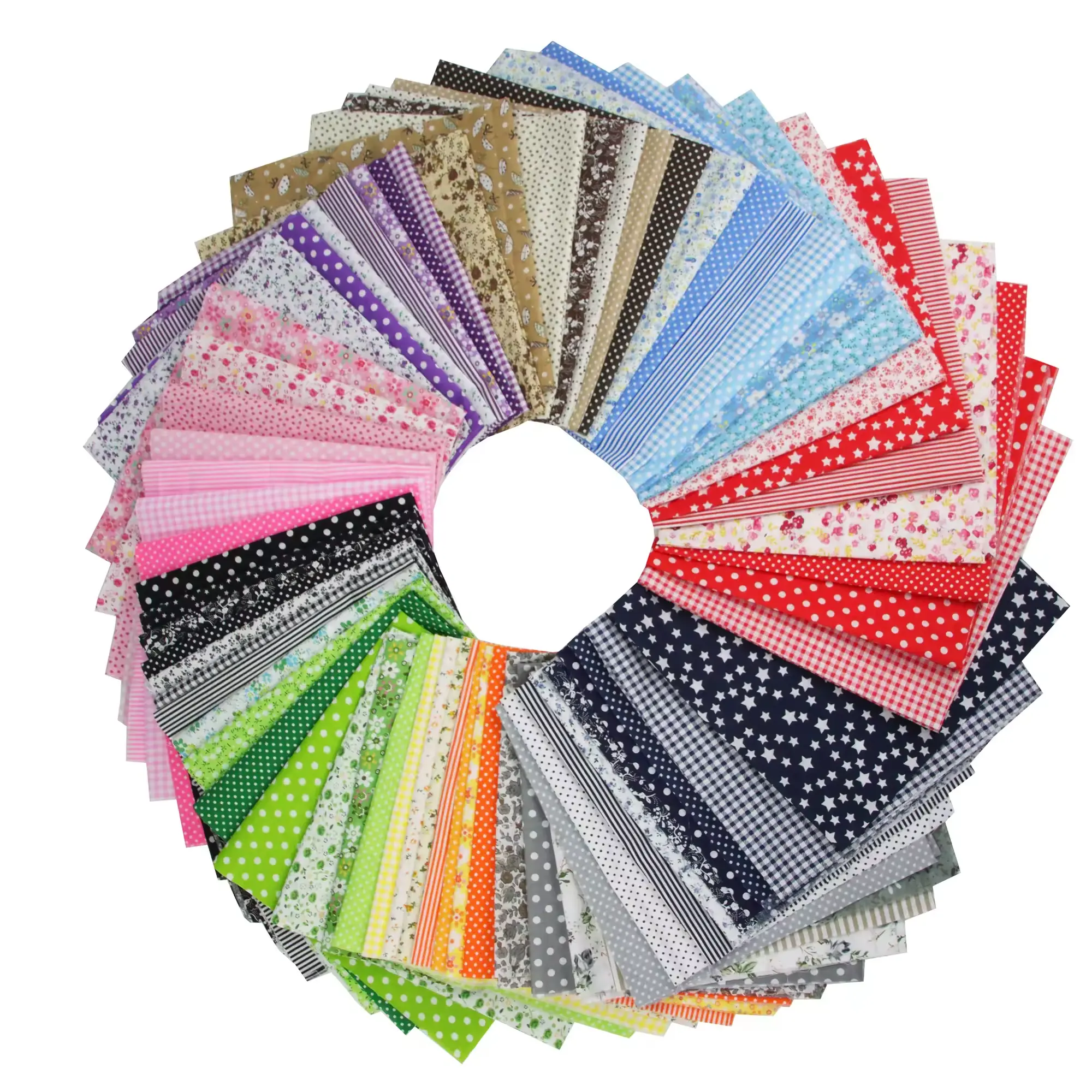 7PCS 25 x 25cm/50 x 50cm Squares Cotton Craft Fabric Cloths