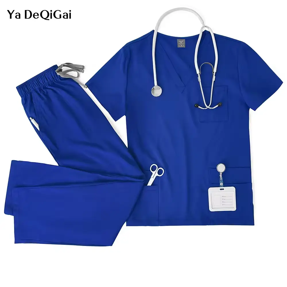 Unisex Medical Uniforms Men Women Nursing Clothes Lab Beauty
