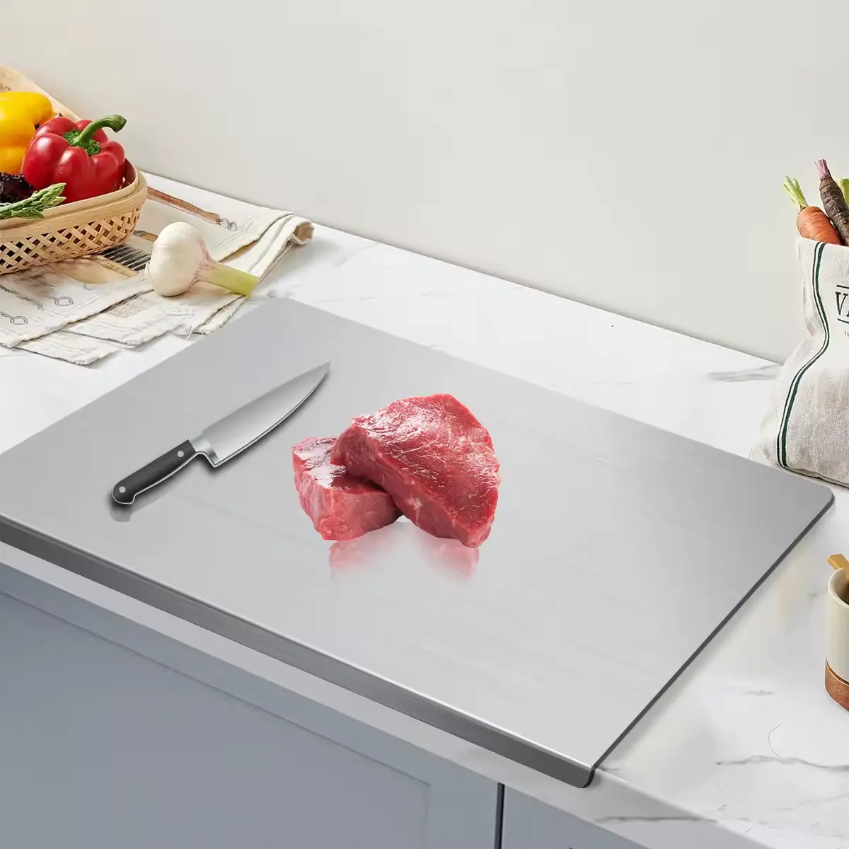 304 Stainless Steel Butcher Block Cutting Board