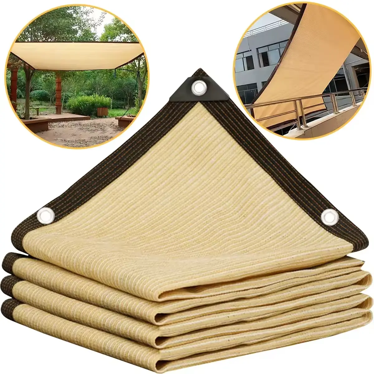 Beige shading net