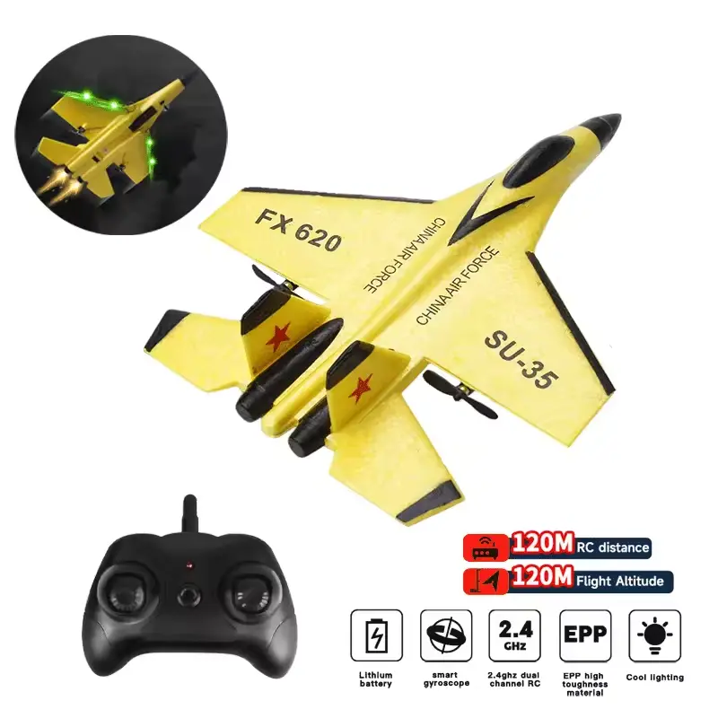 RC Foam Aircraft SU35 Rc Plane 2.4G Radio Control Glider Rem