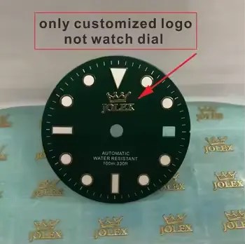 custom watch dial sticker gold metal transfer silver 28.5mm