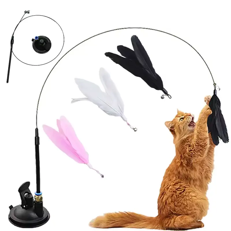 Hands-Free Suction Cup Teaser Wand