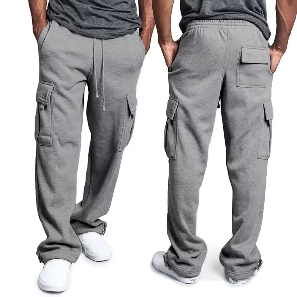 Mens Multi-Pocket Straight Fit Joggers