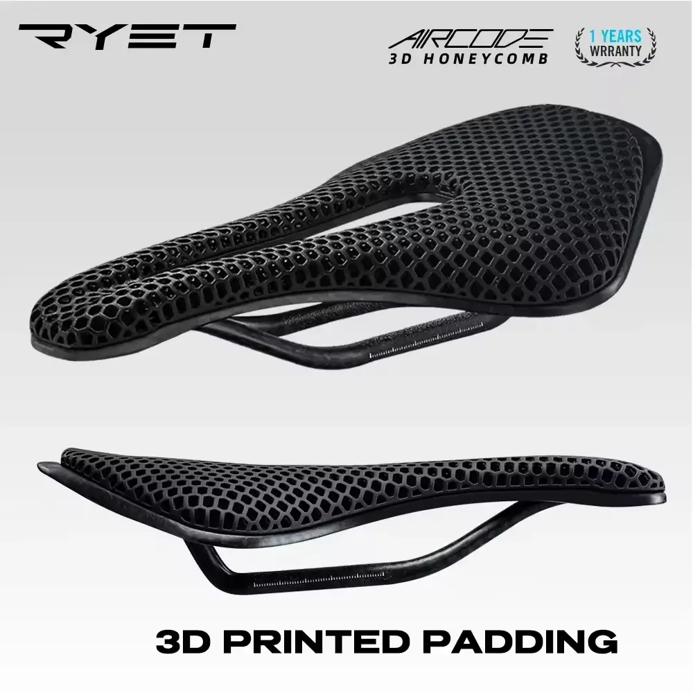 RYET 3D Printed Carbon Fiber Bicycle Saddle