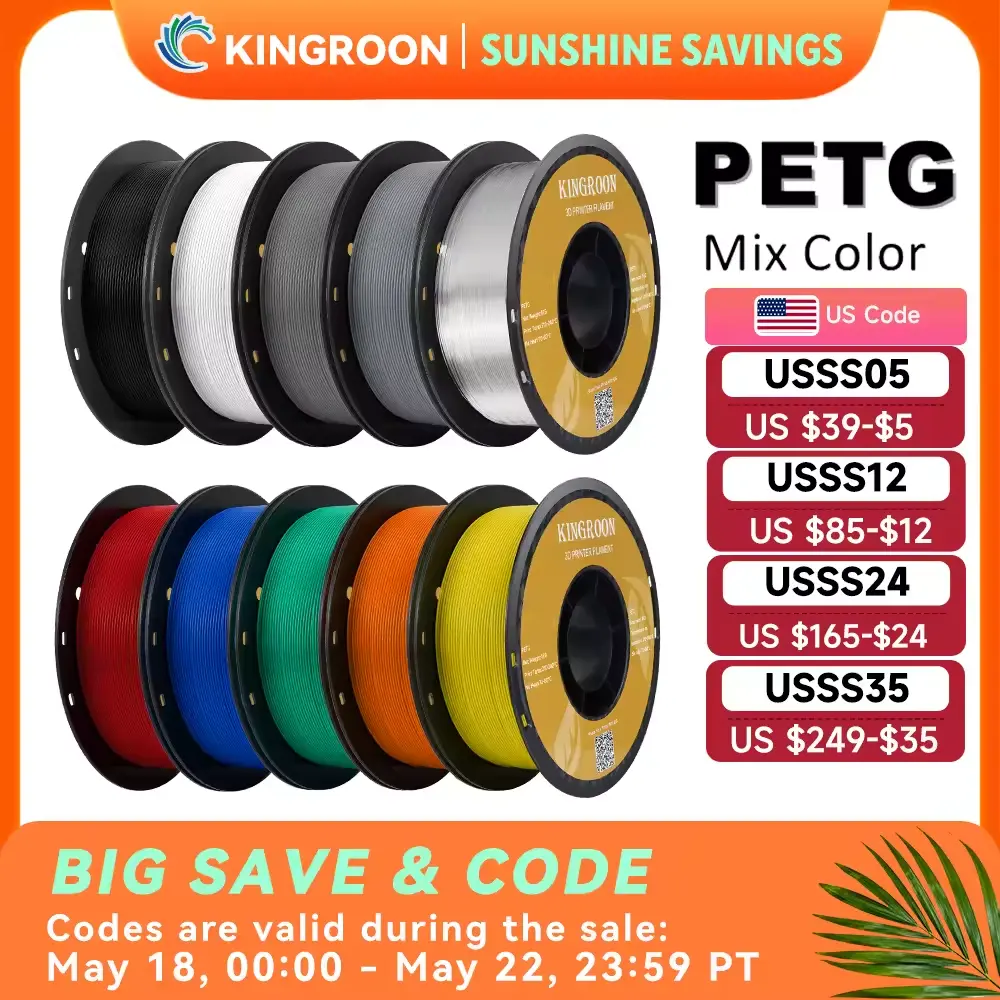 Kingroon 10KG Multi-Material Filament Set