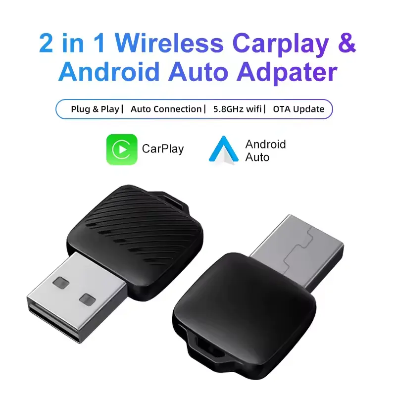 Wired To Wireless CarPlay/Android Auto Adapter