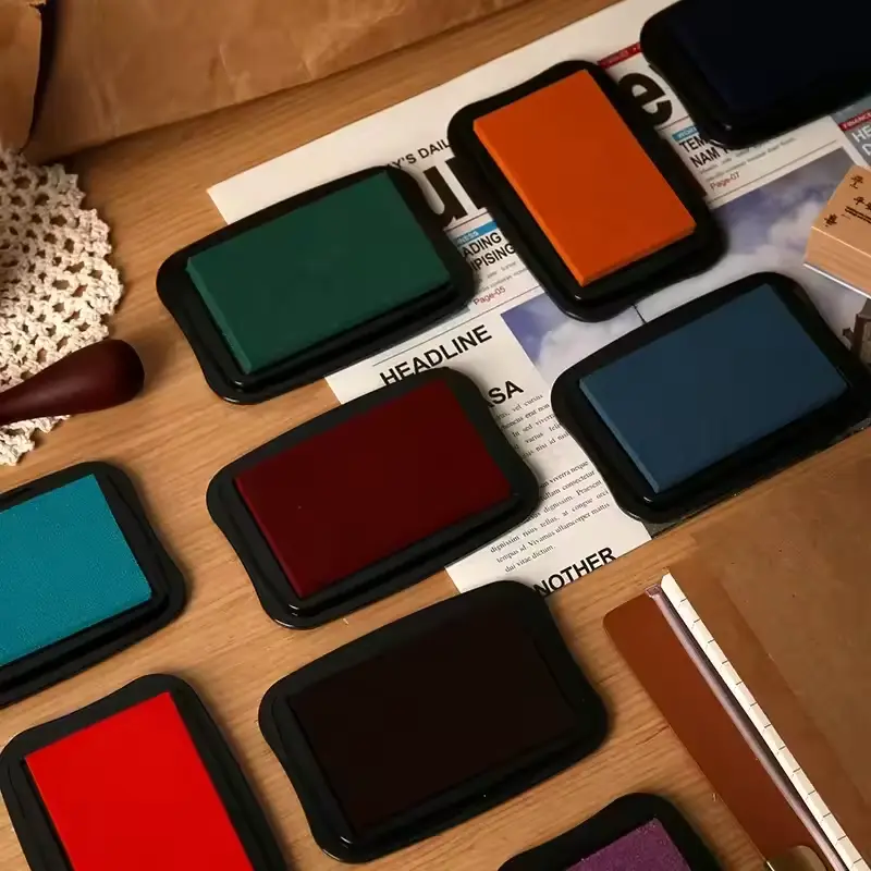 12 Colors Large Size Vintage Inkpad for Stamp DIY Crafts Scr