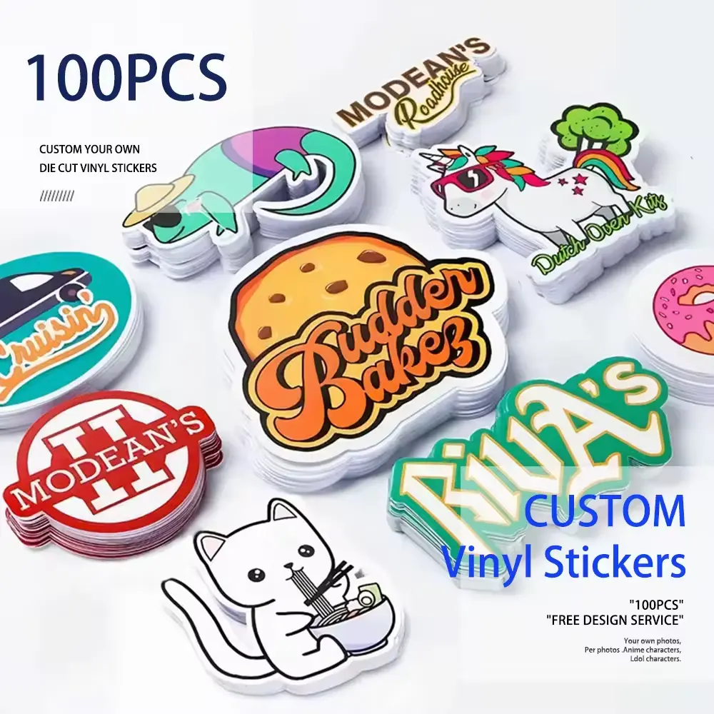 Custom Waterproof PVC Vinyl Stickers