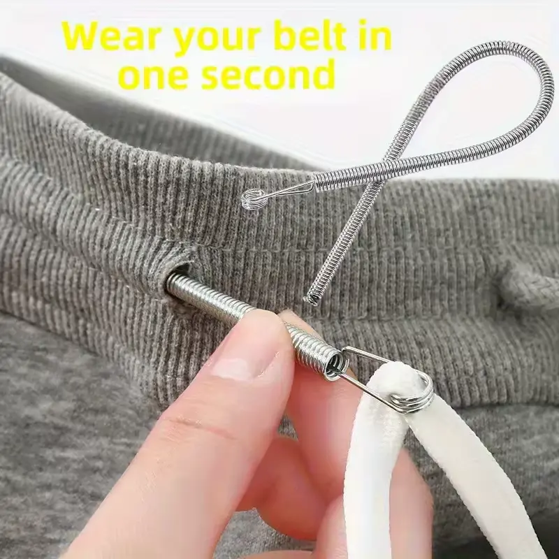 Flexible Spring Drawstring Threader Clip