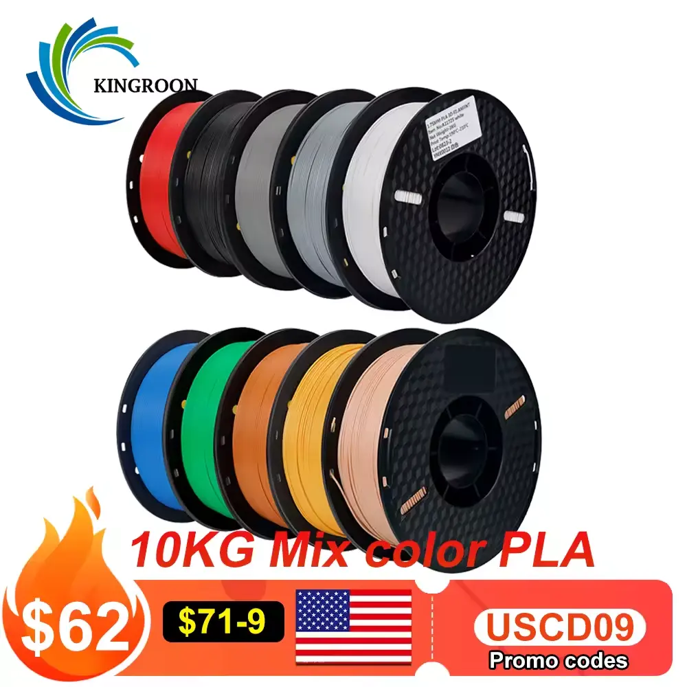 Multicolor PLA Filament 10KG Bundle