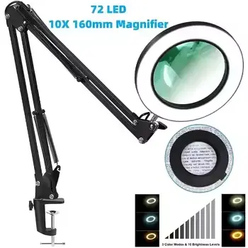 Illuminated Magnifying Glass with LED Lamp