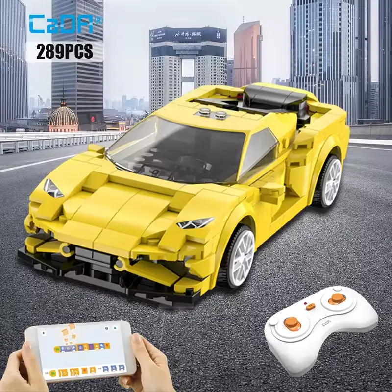 Cada City APP Programming Remote control Sports Car Model Bu