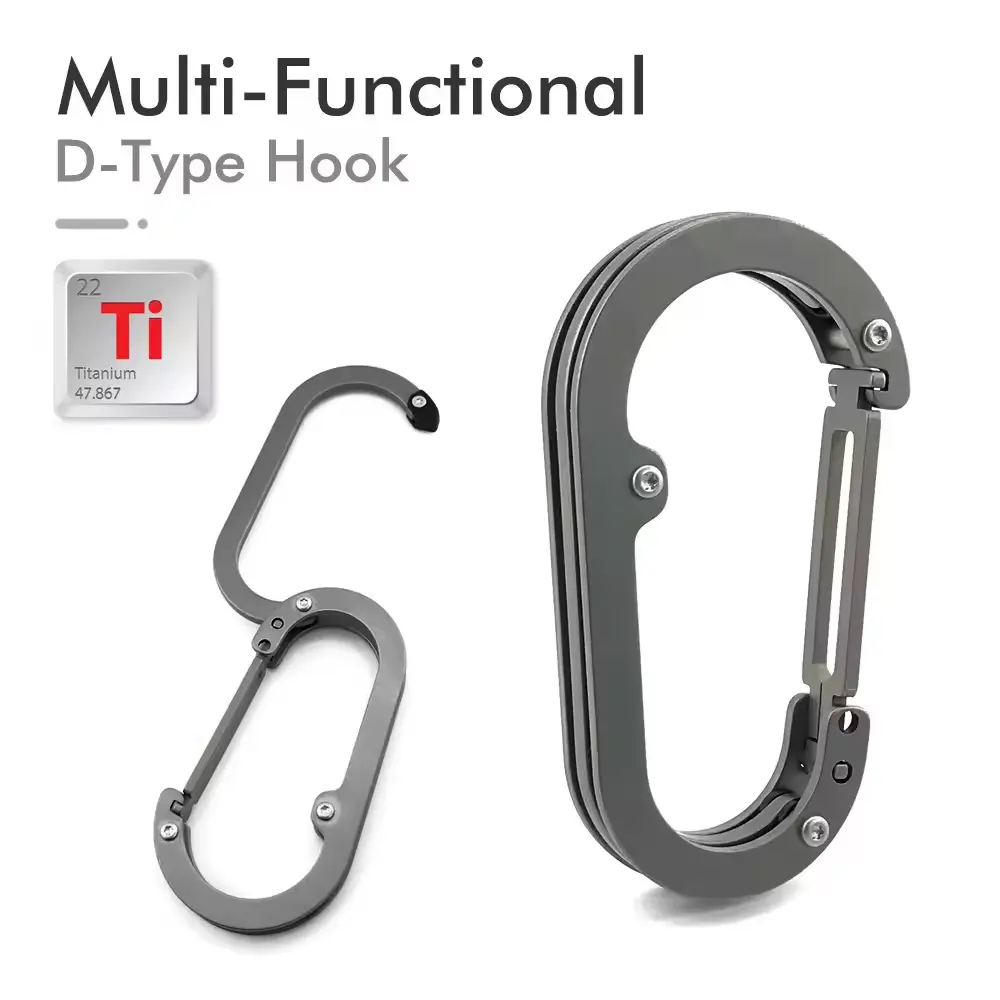 Multifunctional D-type Hook Carabiner Outdoor Backpack Tools